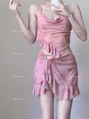 女款钢托分体小胸泳衣Candygirls