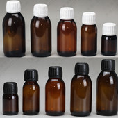 耐酸碱瓶子 小药瓶 茶色香精瓶 口服液药水瓶 避光密封玻璃瓶