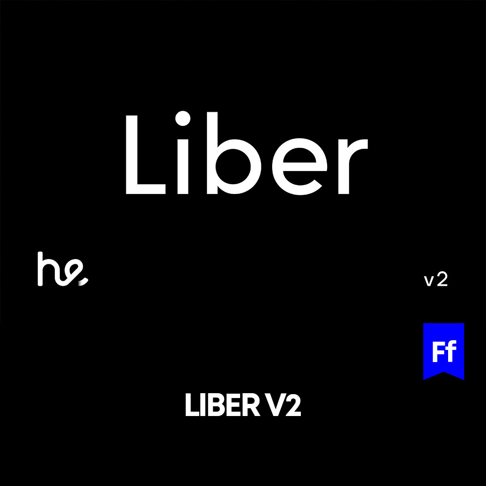 Liber 无衬线英文字体logo标识标题排版版式字体安装下载Mac