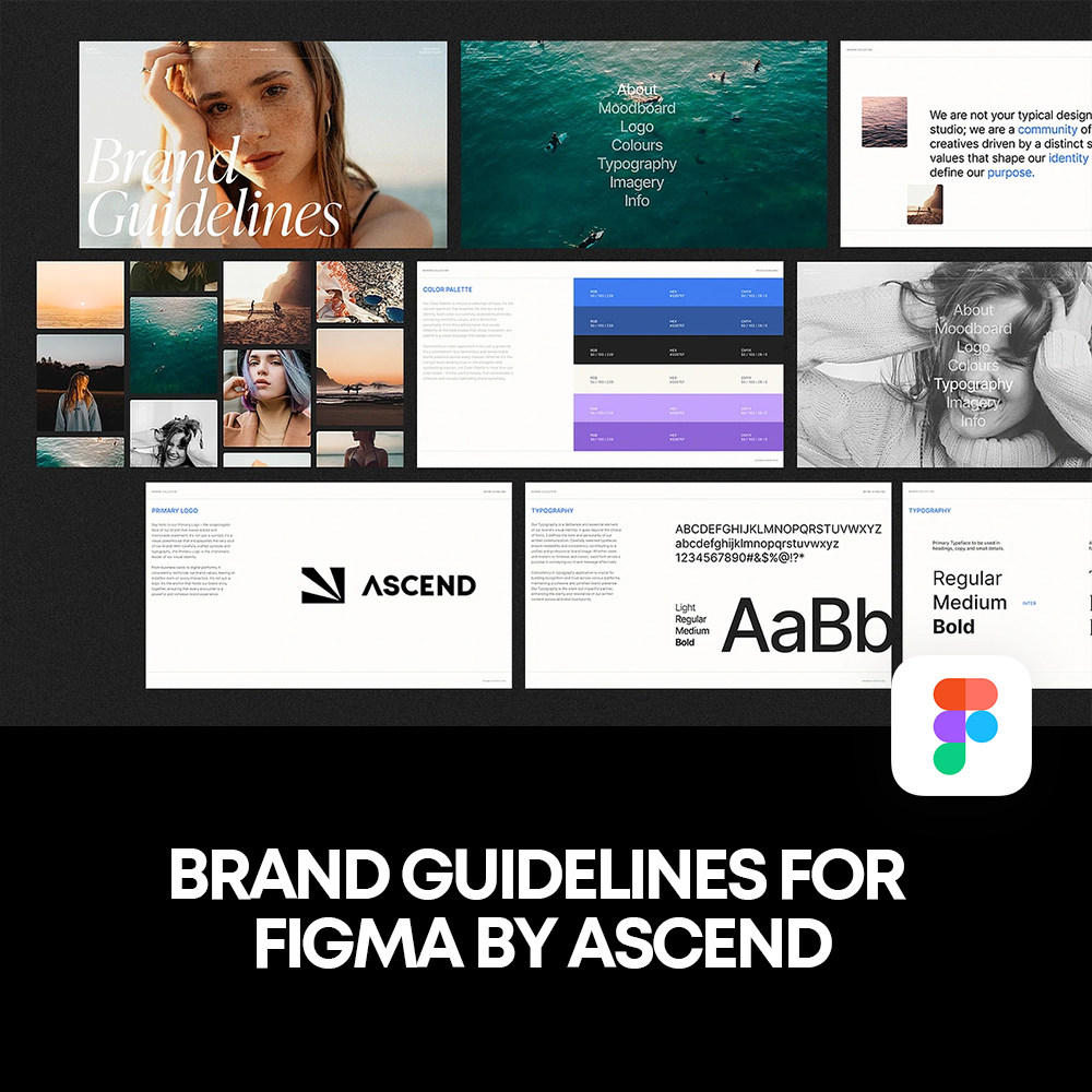 时尚极简logo平面标识导视视觉排版版式设计素材模版canva模版