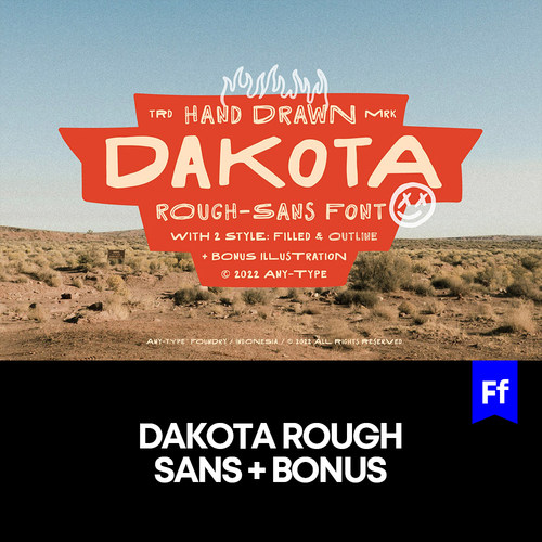 Dakota 文艺清新手写英文字体logo标识排版版式字体安装mac下载