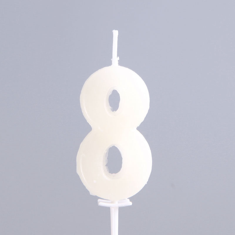 100个装数字蜡烛生日蛋糕装饰无烟小蜡烛儿童浪漫象牙白色蜡烛