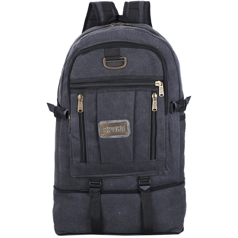VINTAGE CANVAS BACKPACK LARGE CAPACITY OUTDOOR BACKPACK SCHOOL BAG FOR BOYS AND GIRLS SCHOOL BAG MOUNTAINEERING BAG TRAVEL BAG DUFFLE BAG