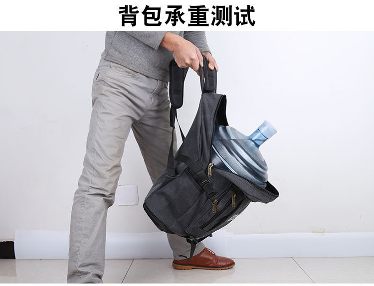 VINTAGE CANVAS BACKPACK LARGE CAPACITY OUTDOOR BACKPACK SCHOOL BAG FOR BOYS AND GIRLS SCHOOL BAG MOUNTAINEERING BAG TRAVEL BAG DUFFLE BAG