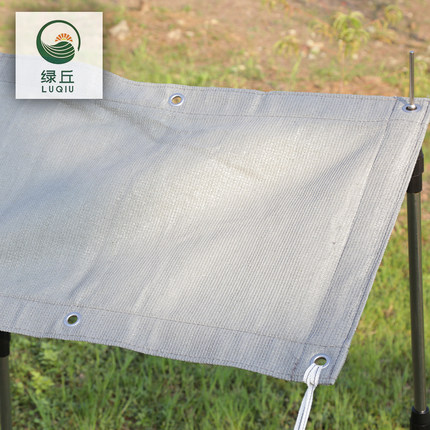 灰色遮阳网加密加厚全新料抗老化降温花园阳台防晒网遮光隔热网