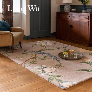 LiandWu里屋 中古南洋风 荷兰进口Laura Ashle手工羊毛地毯新中式