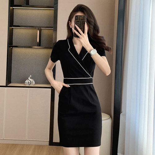 ZG轻奢职业装美容院工作服女美容师连衣裙养生馆售楼部时尚气质