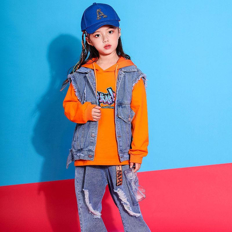 hiphop儿童少儿演出服服装嘻哈潮