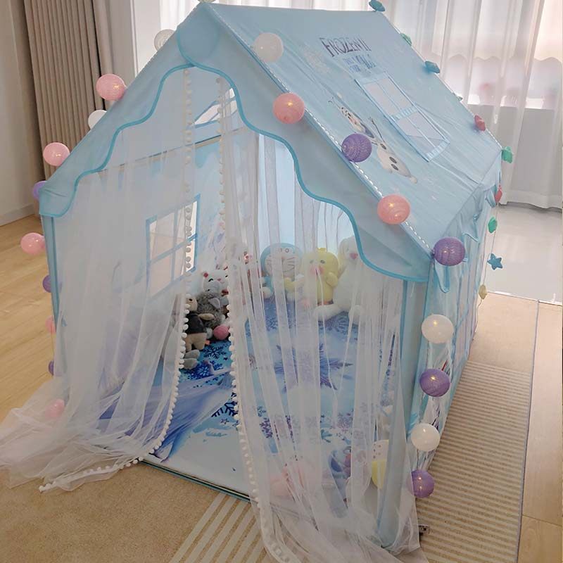 冰雪奇缘儿童帐篷室内游戏屋家用女孩玩具屋公主城堡小房子过家家