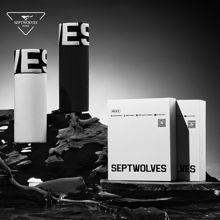 七匹狼男士内裤男款纯棉四角裤2026新款7A抗菌男生高档透气平角裤