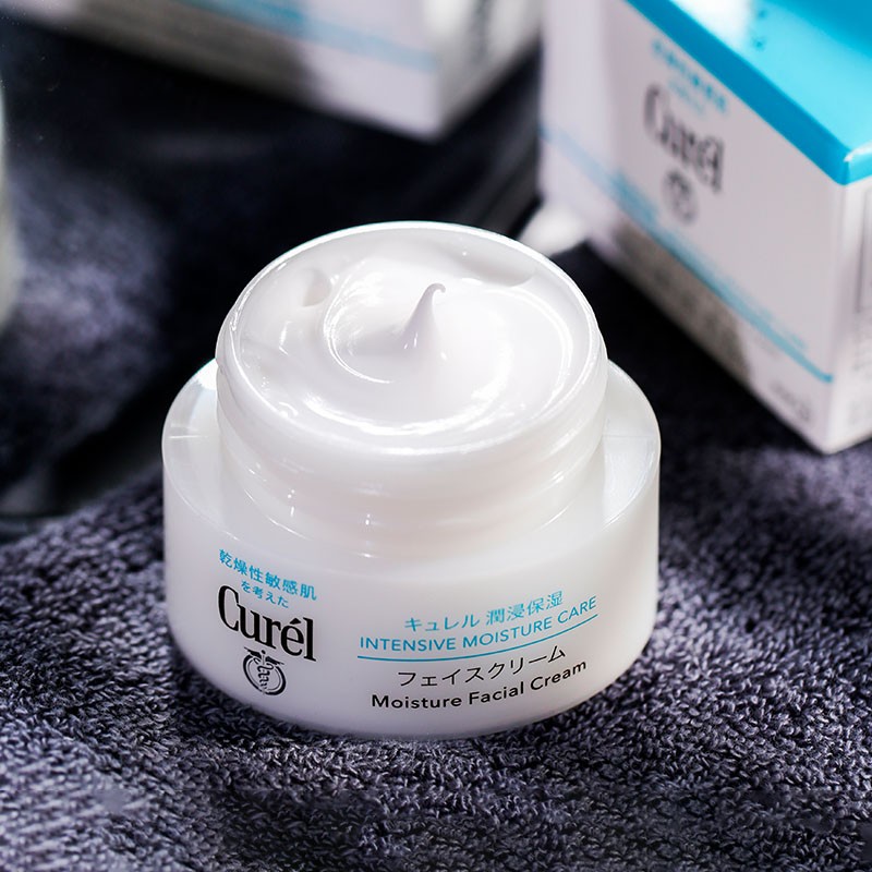 【保税仓】日本CUREL珂润面霜乳霜蓝瓶40g