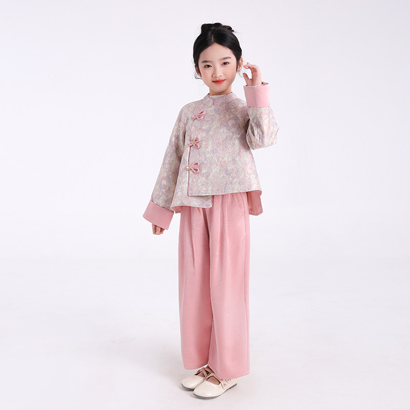 53741女童国风新中式汉服外套套装2025秋季新款古风儿童周岁礼服,童装/婴儿装/亲子装,汉服,淘宝优惠券,粉丝福利购,淘宝优惠卷