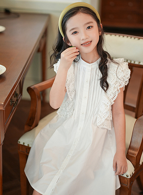 清仓--53395吉米家族【纯真记忆】2026夏季女童连衣裙儿童裙子