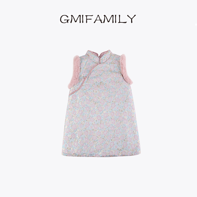 0769948童装女宝宝拜年服女童新中式新年国风旗袍年服25款连衣裙