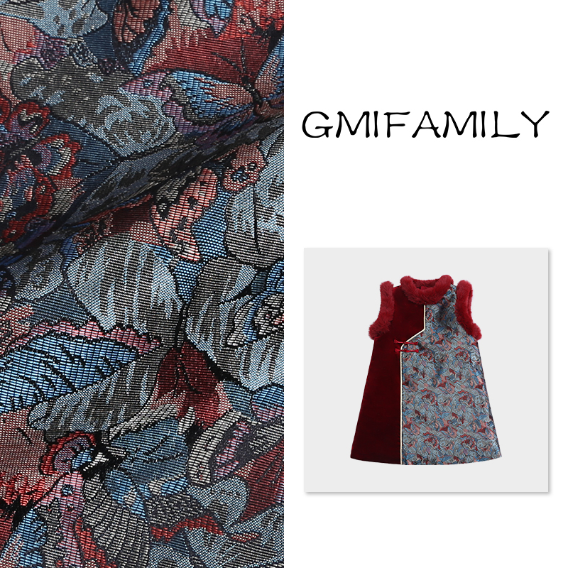 新中式女童国风汉服裙背心裙子2025冬季新款小女孩古风唐装连衣裙