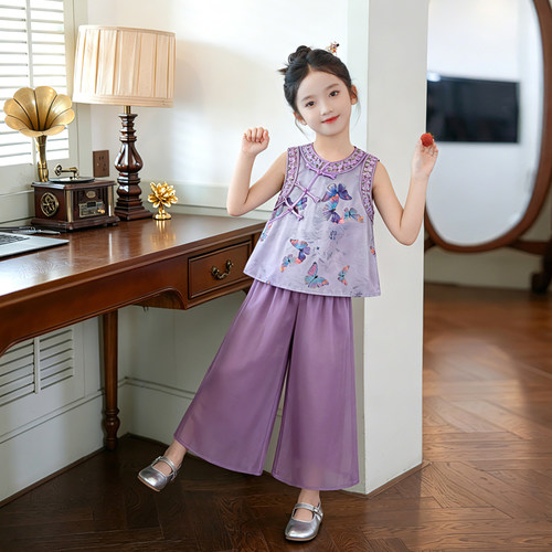 女童新中式汉服套装2026夏季新款六一演出服中国风儿童古装两件套