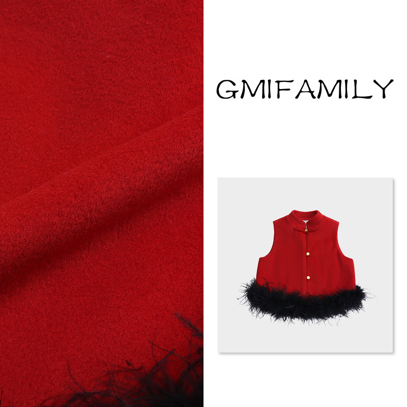 新中式童装女童汉服马甲2025冬季新款儿童中国风红色毛呢坎肩背心,童装/婴儿装/亲子装,汉服,淘宝优惠券,粉丝福利购,淘宝优惠卷