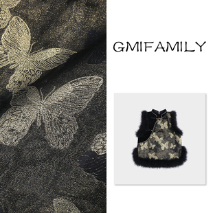 新中式女童汉服马甲夹棉蝴蝶坎肩背心2026冬季新款儿童古风过年服