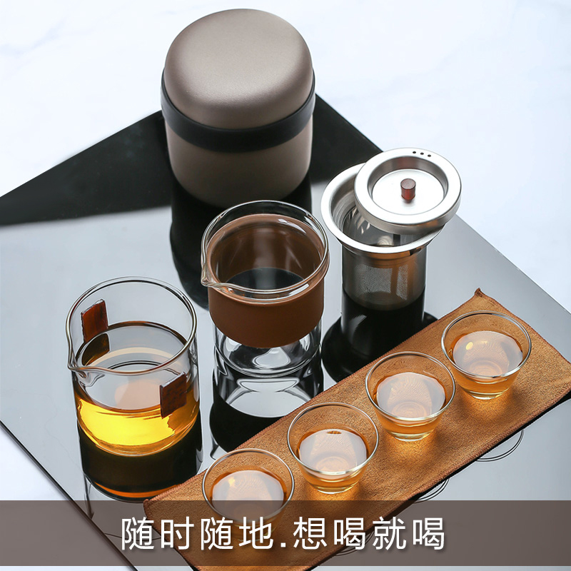 英国ORTOR旅行茶具快客杯1壶4杯