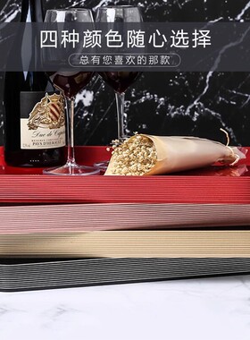 英国ORTOR托盘长方形玻璃托盘家用放茶杯盘简约客厅酒店收纳茶盘