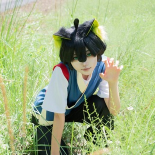 罗小黑战记2罗小黑cos罗小黑cos服罗小黑cos罗小黑假发罗小黑发饰