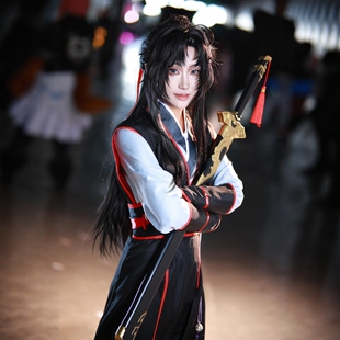 魏无羡cos服魏无羡假发魏无羡同款笛子魏无羡随便剑魏无羡cos服