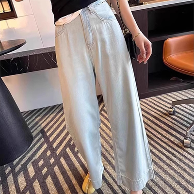 梨型身材天丝牛仔裤女2025夏季