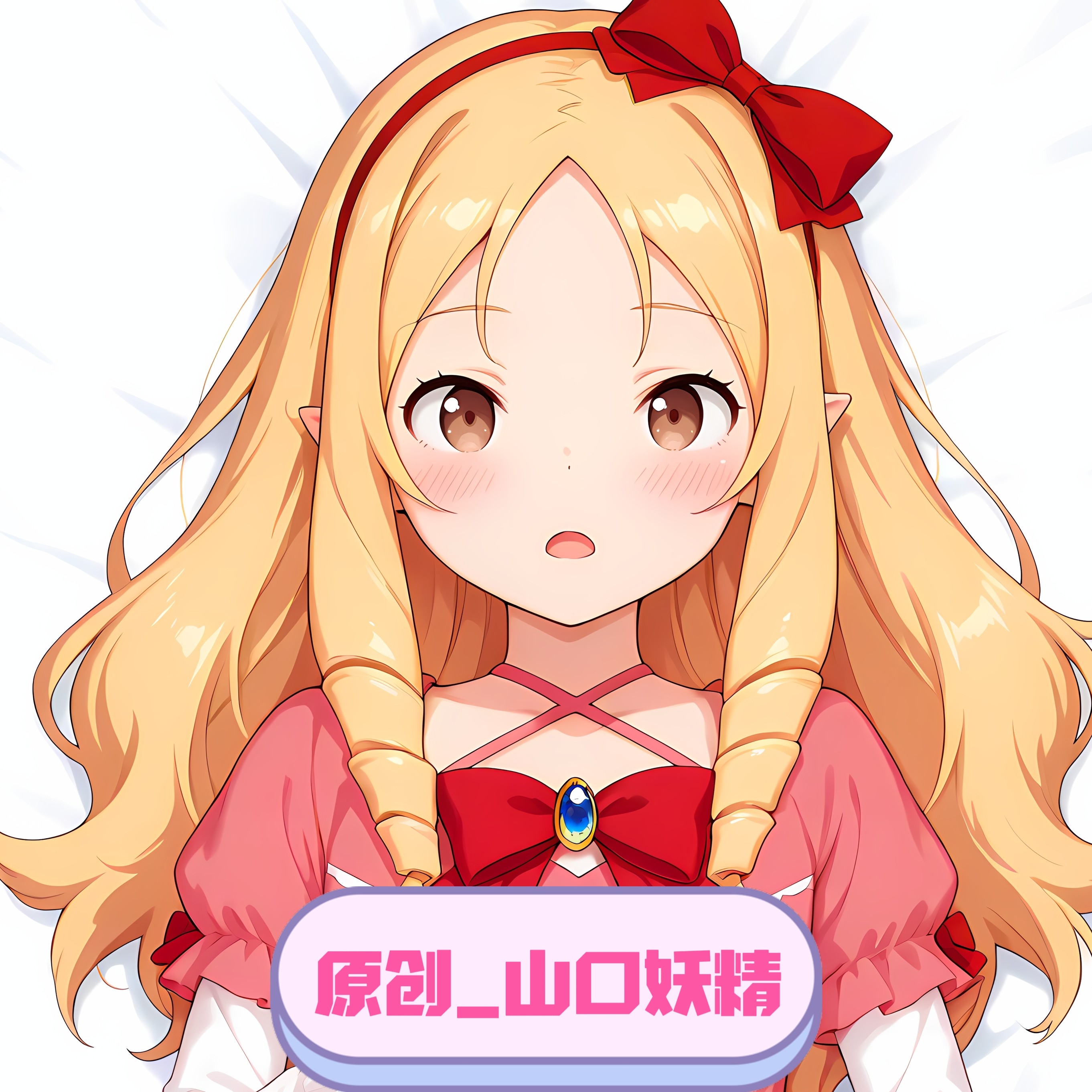 [无敌萌原创等身周边抱枕芯套山口漫画老师-山口妖精 二次元