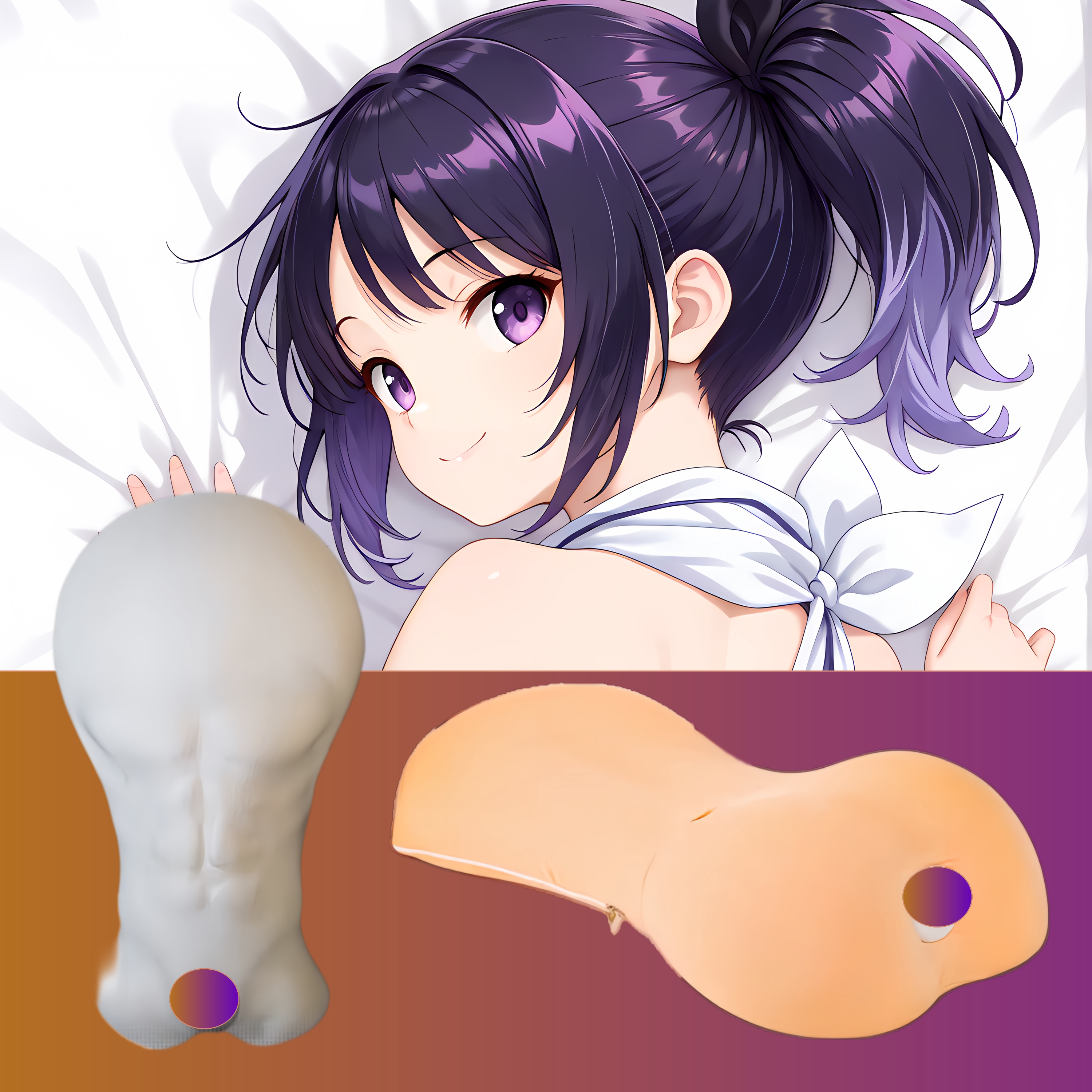原创半身异形抱枕头定制人形枕头定制百炼霸王与圣约女武神莉涅雅