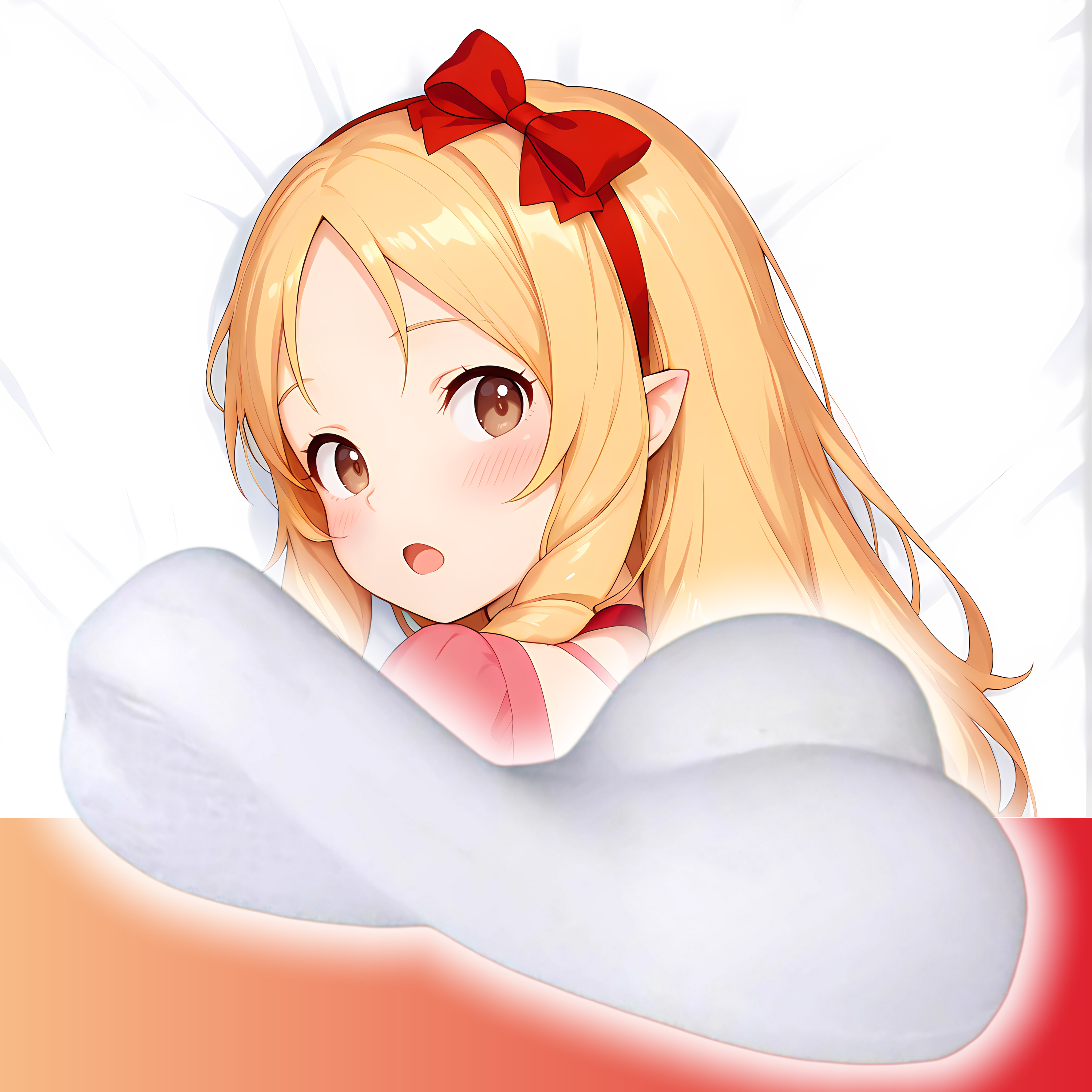 原创-半身异形抱枕头人形枕头定制工口漫画老师 山田妖精二次元