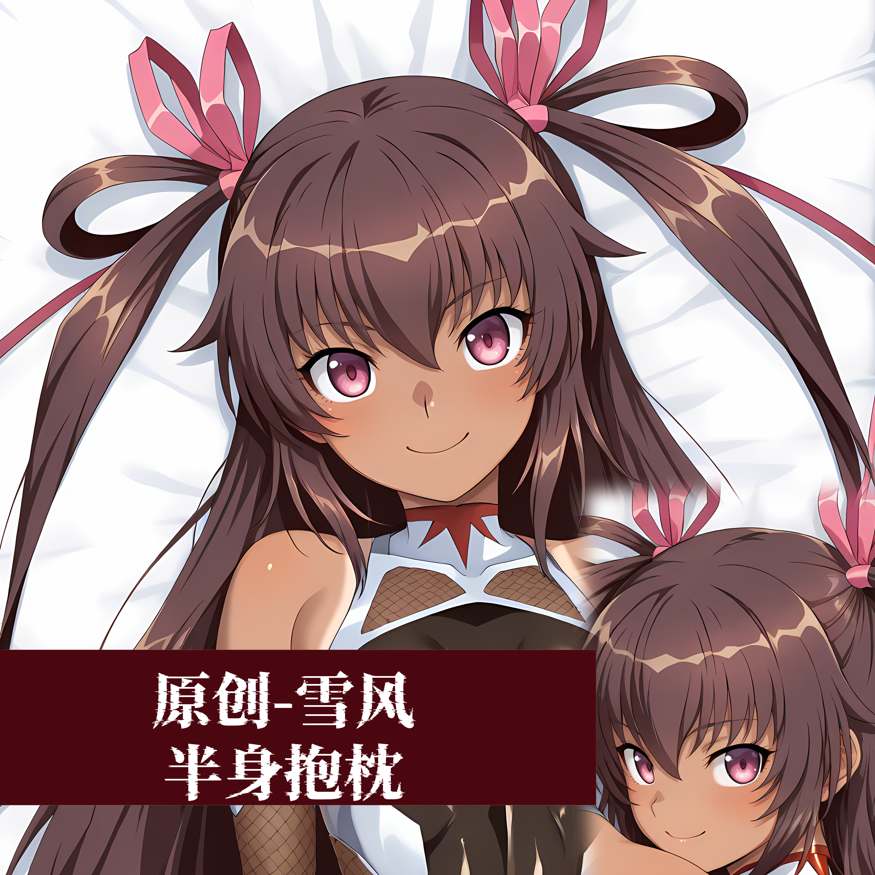 原创-半身抱枕小靠枕枕头芯套定制对魔忍 雪风二次元动漫周边
