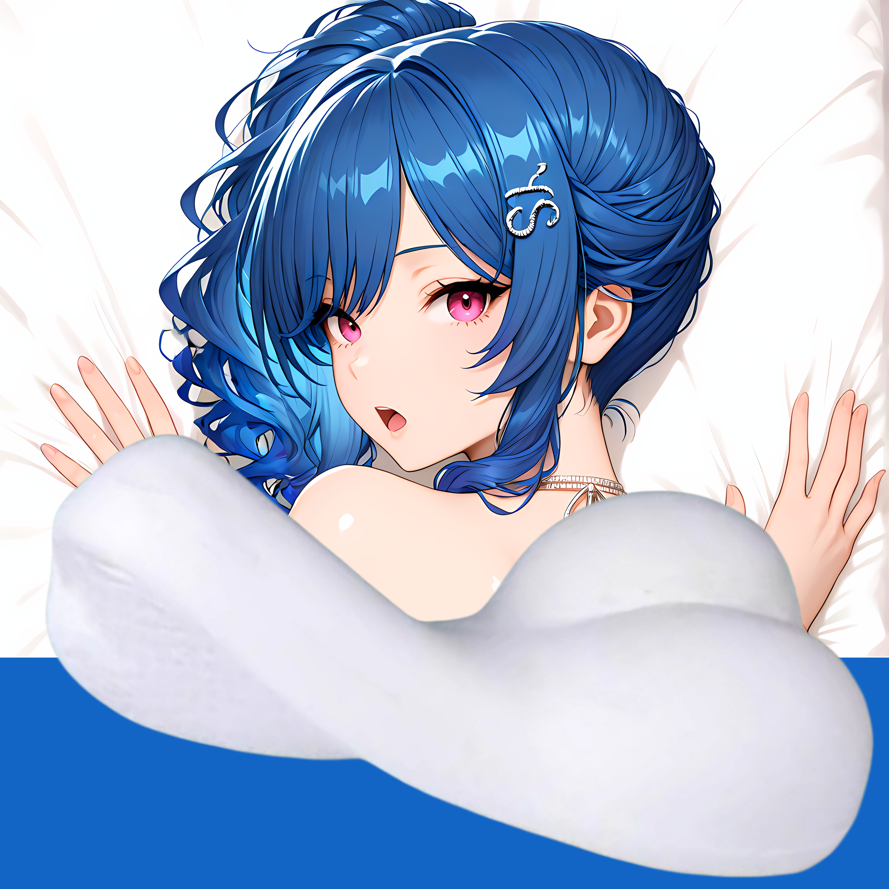 原创-半身异形抱枕人形小靠枕头定制碧蓝航线圣路易斯二次元游戏