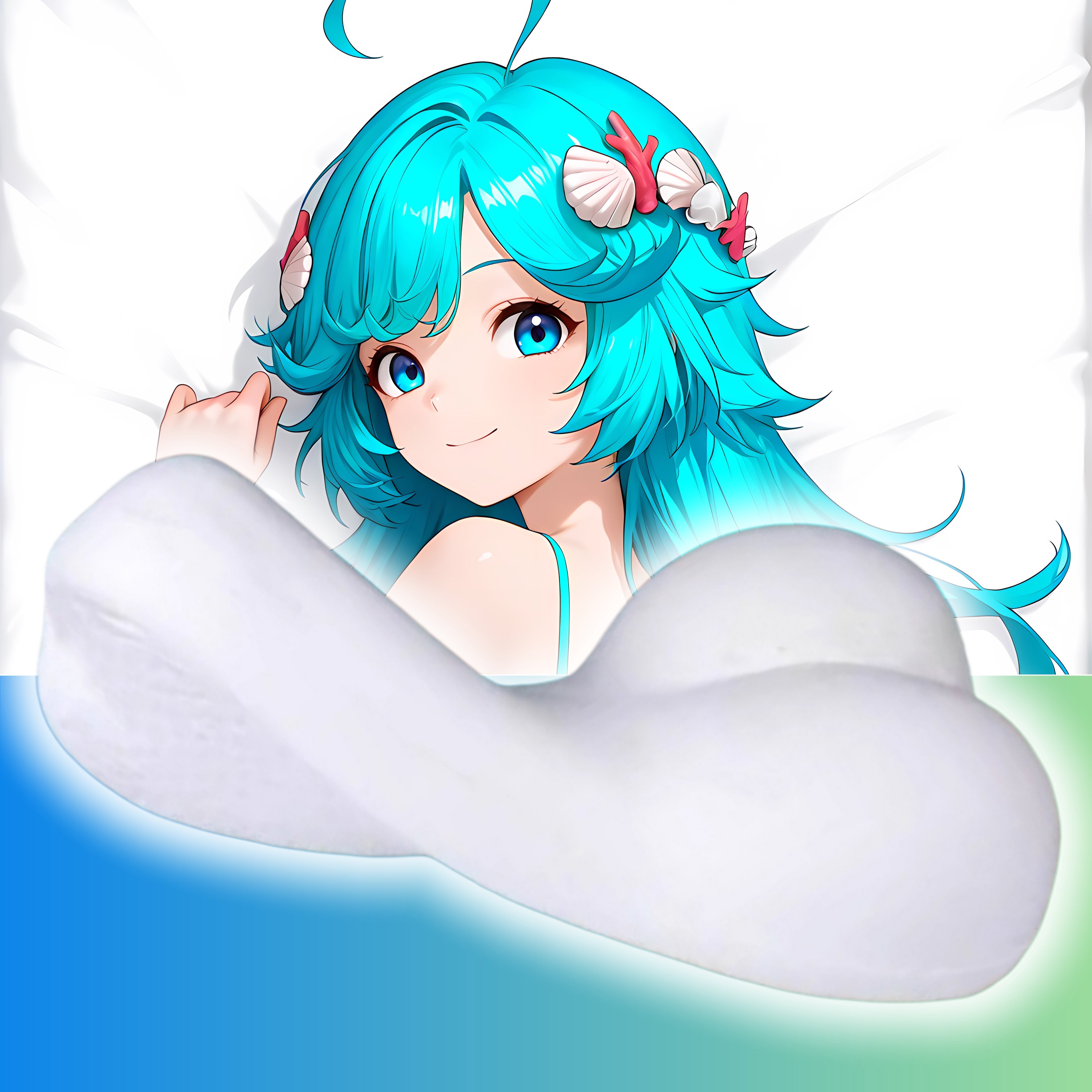 原创-半身异形抱枕头人形枕头定制王者荣耀 朵莉亚二次元游戏动漫
