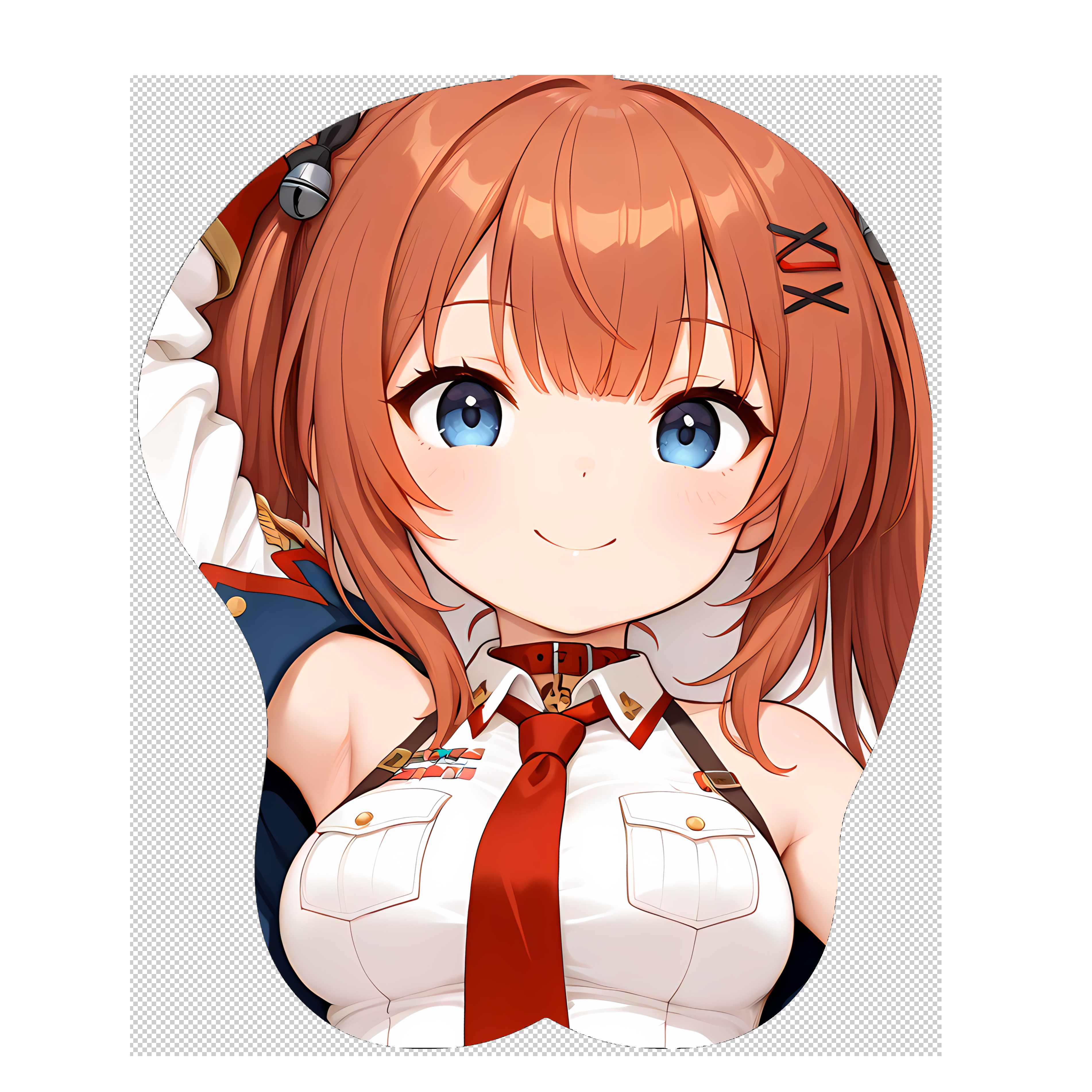 原创-3d胸部立体硅胶鼠标垫定制碧蓝航线 抚顺二次元游戏动漫周边
