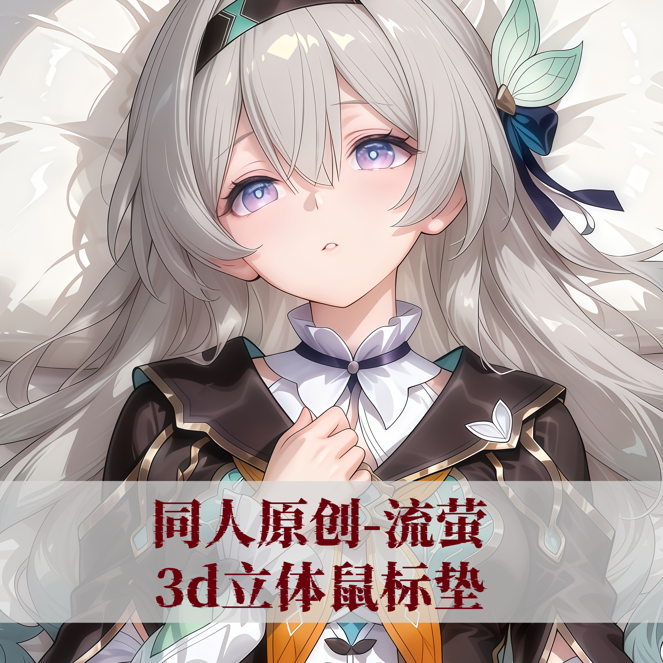 原创3D胸立体硅胶护腕鼠标垫定制斩星穹铁道流萤周边二次元动漫