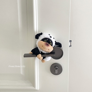 可爱蜜蜂小狗门把手挂件装饰门把手套儿童房门软萌玩偶新家装饰