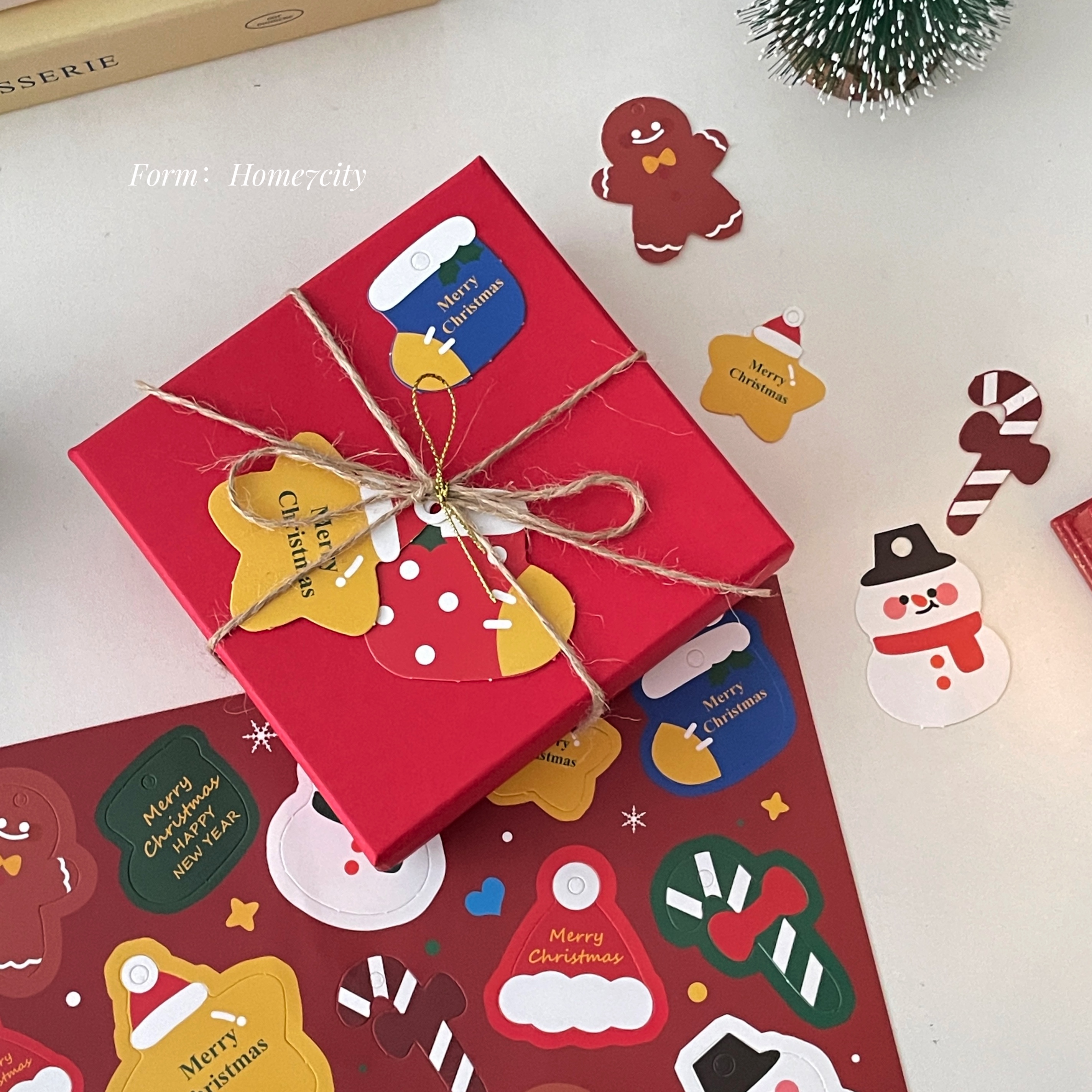 圣诞吊牌节日装饰卡片