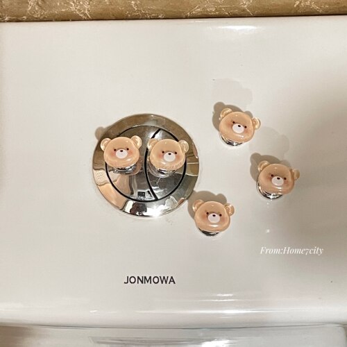 软萌小熊马桶按压器冲水按键