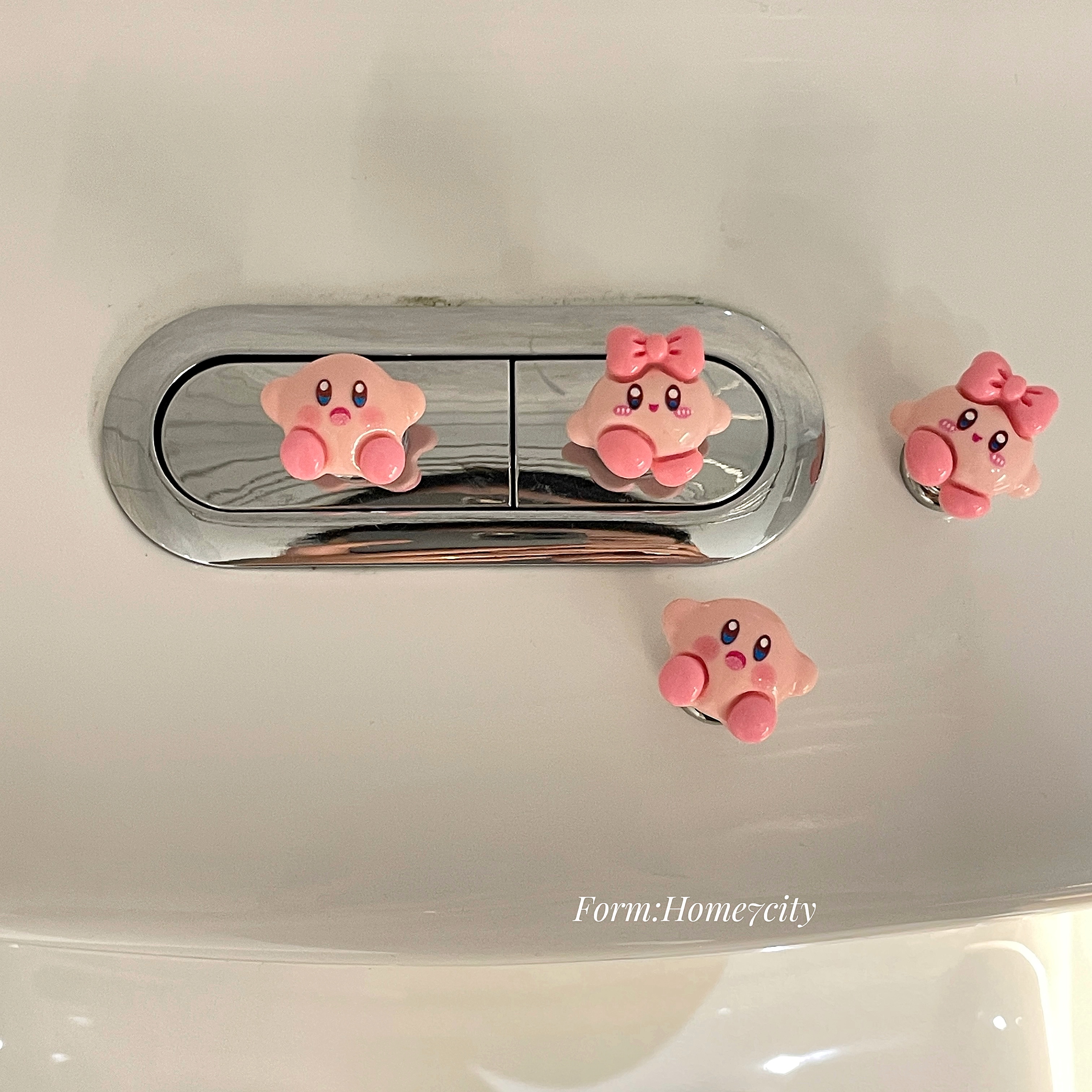 个装！可爱星之卡比马桶按钮