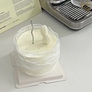 饰浪漫烛光晚餐道具情人节 ins风银色波浪曲线蜡烛细长生日蛋糕装