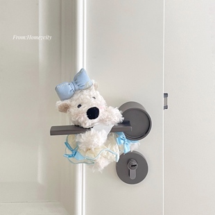 饰新家小礼物高品质玩偶 软萌西高地门把手挂饰可爱卧室门把手装