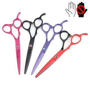 宠物美容剪刀左撇子直剪牙剪左手专用剪刀狗狗修毛剪套装组合
