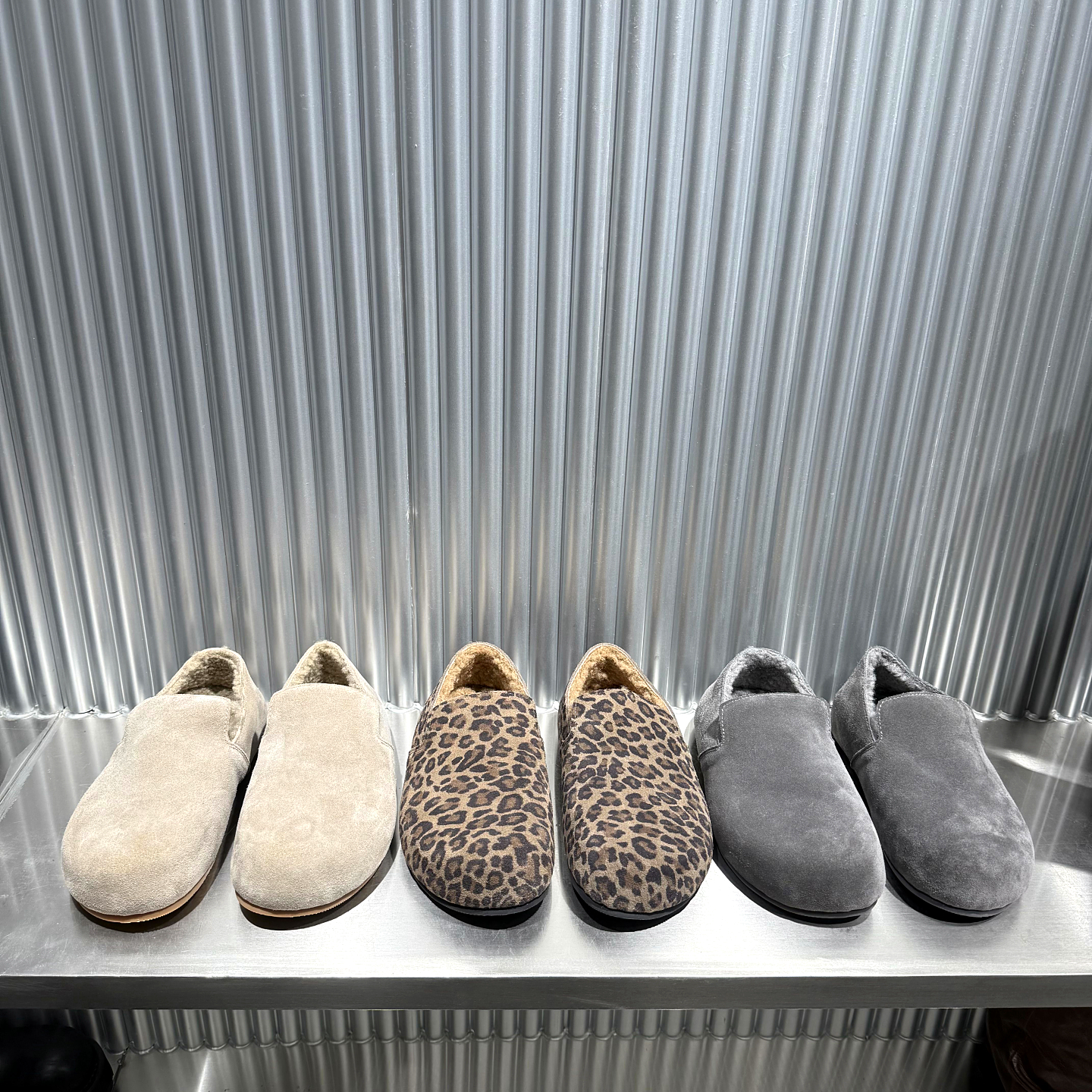 乐魔平底加绒保暖乐福鞋女