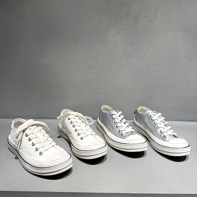 欧洲站女鞋2026年春季新款欧货真皮做旧休闲板鞋韩版平底休闲鞋,女鞋,休闲板鞋,淘宝优惠券,粉丝福利购,淘宝优惠卷