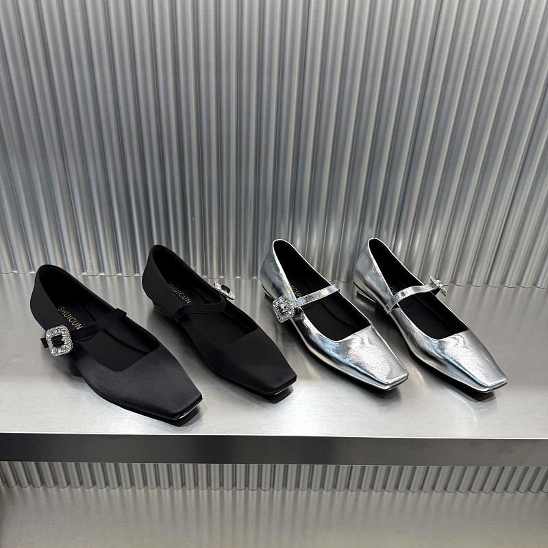 欧洲站2026年早春新款女鞋欧货真皮方头浅口粗跟一字扣带单鞋高跟,女鞋,浅口单鞋,淘宝优惠券,粉丝福利购,淘宝优惠卷