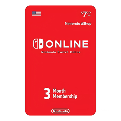 3-Month Nintendo Switch Online Membership U.S 美服会员季卡