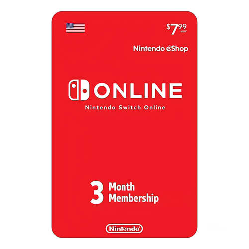 3-Month Nintendo Switch Online Membership U.S 美服会员季卡