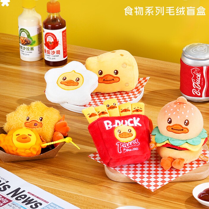 B.Duck小黄鸭食物系列毛绒盲盒