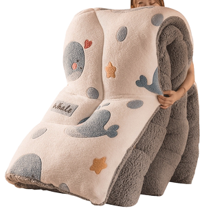 羊羔绒被子冬被棉被加厚保暖冬天宿舍单人学生冬季太空被芯