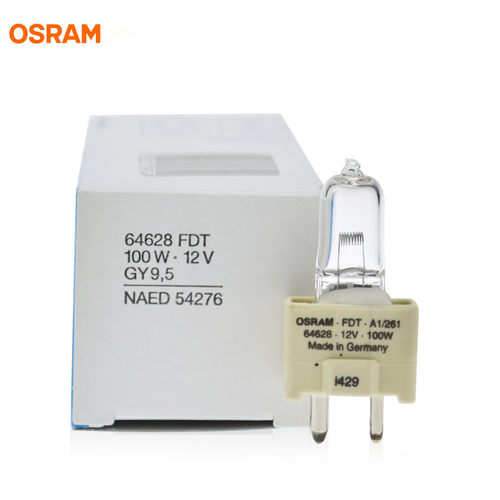 OSRAM欧司朗64628 FDT 12V100W GY9.5灯泡 X光机CT定位仪照明灯泡